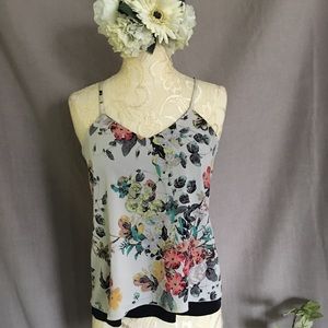 Floral racerback tank